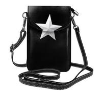 YYHHAOFA Wisdom Five-Pointed Star Pattern Small Leather Women'S Crossbody Flip Phone Bag, Waterproof And Durable