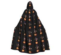 YYHHAOFA Witch Holding A Magic Wand Pattern Halloween Adult Hooded Cape Men'S And Women'S Clothing Mantle Role-Playing