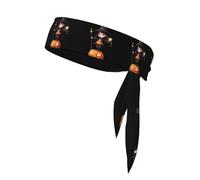 YYHHAOFA Witch holding a magic wand Printed Sports headscarf, sweat absorbing and breathable, motion headband, double-sided kerchief