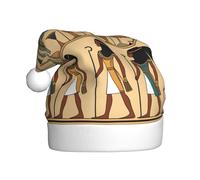 YYHHAOFA women in ancient egypt Pattern Christmas Hat for Adult Making It a Fun and Durable Gift for Men and Women