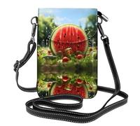 YYHHAOFA women Small Cell Phone Purse Beautiful Watermelon Prints : Multifunction,Soft, durable,Convenient for daily use and travel Black