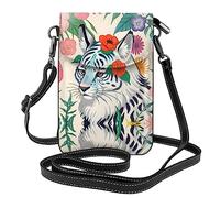 YYHHAOFA women Small Cell Phone Purse Cute white tiger Prints : Multifunction,Soft, durable,Convenient for daily use and travel
