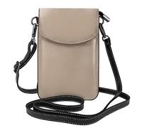 YYHHAOFA women Small Cell Phone Purse Solid color light brown Prints : Multifunction,Soft, durable,Convenient for daily use and travel