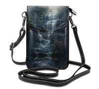 YYHHAOFA women Small Cell Phone Purse The great waterfall cascaded down Prints : Multifunction,Soft, durable,Convenient for daily use and travel Black