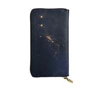 YYHHAOFA Women's Long Leather Wallet with Zipper Coin Pocket | for Cards Cash Checkbook, Soft Durable Organizer Gift for Ladies Girls The Ball Of The Universe Pattern