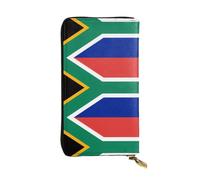 YYHHAOFA Women's Long Leather Wallet with Zipper Coin Pocket | for Cards Cash Checkbook, Soft Durable Organizer Gift for Ladies Girls South Africa flag Pattern