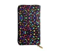 YYHHAOFA Women's Long Leather Wallet with Zipper Coin Pocket | for Cards Cash Checkbook, Soft Durable Organizer Gift for Ladies Girls Bright Beautiful Colorful Art Pattern