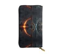 YYHHAOFA Women's Long Leather Wallet with Zipper Coin Pocket | Large Capacity Clutch for Cards Cash Checkbook for Ladies Girls Chaos Order Prints