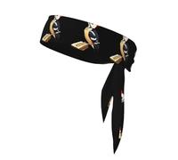 YYHHAOFA Woodpecker eating insects Printed Sports headscarf, sweat absorbing and breathable, motion headband, double-sided kerchief