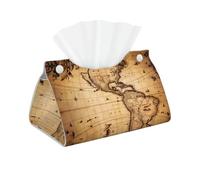YYHHAOFA World Map Prints High-grade Long Tissue Box Cover
