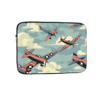 YYHHAOFA World war 2 Aircraft Airplane Picture Portable Laptop Sleeve Case - Shockproof Portable Laptop Sleeve Bag 15 inch for Men and Women Business Travel, Office Daily Use