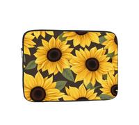 YYHHAOFA Yellow Sunflowers Picture Portable Laptop Sleeve Case - Shockproof Portable Laptop Sleeve Bag 10 inch for Men and Women Business Travel, Office Daily Use