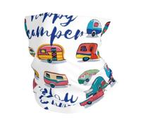 YYHHAOFA You Make Me Happy Camper Trailer Prints Active Head Wrap - Seamless, Quick-Drying Neck Gaiter for Outdoor Adventures & Stylish Everyday Wear