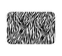 YYHHAOFA Zebra Print Prints Hem Mat 40x60 - Well-crafted Bath Throw Rug for Spa-Like Comfort & Easy Cleaning