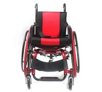 YYHJ Wheelchairs for Adults,Lightweight Foldable Sports Self Propelled Wheelchair,Transfer Wheel Chairs,Folding Aluminum Alloy Shock-Absorbing Chair Trolley,with 23 Inch Quick Release Wheels