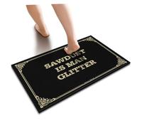 YYHLEH Fall Door Mat Indoor Sawdust Is Man Glitter Floor Mat | Home Alone Door Mat Plain Door Mat For Crafts Outdoor Runner Rug Mat For Shoes By Door(40X60CM)