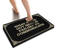 YYHLEH Fall Kitchen Mats For Floor What We've Got Here Is Failure To Communicate Floor Mat Garage Decor For Men Outdoor Fall Decor(50X80CM)