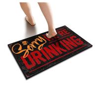 YYHLEH Fall Outdoor Rug For Front Door Sorry We're Drinking Doormat Bedroom Stuff Fall Kitchen Mat(40X60CM)