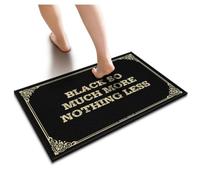YYHLEH Funny House Decor Black So Much More Nothing Less Floor Mat Spring Porch Decor Emo Room Decor(50X80CM)