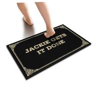 YYHLEH Indoor Mats For Front Door Entry Jackie Gets It Done Floor Mat | Holiday Rug Door Mat Rug Outdoor Floor Mats For Home Entrance Retro Rugs(65X90CM)