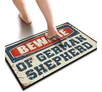 YYHLEH Spring Welcome Mats Outdoor Beware Of German Shepherd Floor Mat | Patio Decor Patio Decor Fall Doormat Outdoor Home Sweet Apartment Doormat(40X60CM)