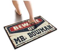 YYHLEH Sweet Home Mat Beware Of Mr. Bowman Floor Mat Plain Welcome Mat | Gifts For Husbands Door Mats For Outside Entry Spring Outdoor Decor Outdoor Mats For Front Door W(65X90CM)