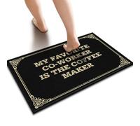 YYHLEH Thankful Door Mat My Favorite Co-Worker Is The Coffee Maker Floor Mat Fall Mats Outdoor Patio Decorations Outdoor(65X90CM)