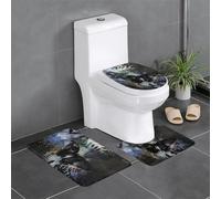 YYHWHJDE 3-Piece Anti Slip Floor Mat Set Butterfly shadow in the valley Pattern Bathroom Rugs for Ultimate Comfort, Master Bathrooms