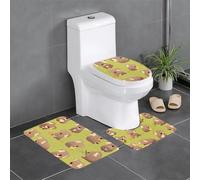 YYHWHJDE 3-Piece Anti Slip Floor Mat Set funny koalas Pattern Bathroom Rugs for Ultimate Comfort, Master Bathrooms