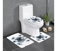 YYHWHJDE 3-Piece Anti Slip Floor Mat Set Ghost leader Prints Bathroom Rugs for Ultimate Comfort, Master Bathrooms