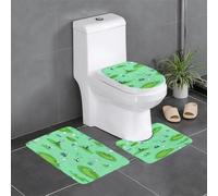 YYHWHJDE 3-Piece Anti Slip Floor Mat Set golf on the lawn Pattern Bathroom Rugs for Ultimate Comfort, Master Bathrooms