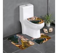 YYHWHJDE 3-Piece Anti Slip Floor Mat Set the Great Wall of China Prints Bathroom Rugs for Ultimate Comfort, Master Bathrooms