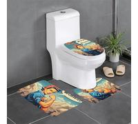 YYHWHJDE 3-Piece Anti Slip Floor Mat Set We Can Do It Prints Bathroom Rugs for Ultimate Comfort, Master Bathrooms