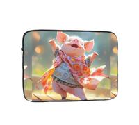 YYHWHJDE A Circle of Pigs Prints Protective Shockproof Portable Laptop Sleeve Case 15 inch for Men and Women Business Travel, and Office Daily Use