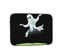 YYHWHJDE A Ghost Wearing a Bow is Dancing Picture Shockproof Portable Laptop Sleeve Case 17 inch for Men and Women Business Travel, School, and Office Daily Use