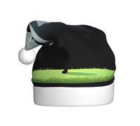 YYHWHJDE A ghost wearing a bow is dancing Prints Christmas Hat for Adult quality festive accessory crafted soft, lightweight