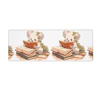YYHWHJDE A Koala Baby Reading Book Picture Extra Large Mouse Pad, Computer Office Anti Slip Gaming Keyboard Thickened Version 12x31.5in