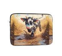 YYHWHJDE A Little Cow Stepping on The Quagmire Prints Protective Shockproof Portable Laptop Sleeve Case 15 inch for Men and Women Business Travel, and Office Daily Use