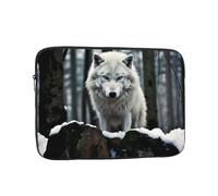 YYHWHJDE A Lone Wolf Pattern Shockproof Portable Laptop 13 inch Sleeve Bag for Men and Women - Ideal for Business Travel, School, and Daily Use