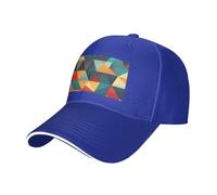 YYHWHJDE Abstract Geometric Pattern Picture Unisex Baseball Cap Black : Breathable, Lightweight, Blue, One size