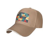 YYHWHJDE Abstract Geometric Pattern Picture Unisex Baseball Cap Black : Breathable, Lightweight, Natural, One size