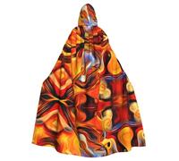 YYHWHJDE Abstract Guitar Prints Hooded Cloak - Oversized Cozy Throw for Costume & Cosplay