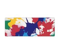 YYHWHJDE Abstract Paint Splat Picture Extra Large Mouse Pad, Computer Office Anti Slip Gaming Keyboard Thickened Version 12x31.5in