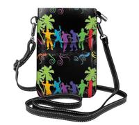 YYHWHJDE Abstract People Genuine Leather Crossbody Phone Bag