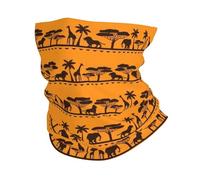 YYHWHJDE African animals Prints Versatile Sport Throw - Seamless, Quick-Drying, Multifunctional Headwear for Hiking, Biking & More!