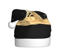 YYHWHJDE African cheetah counting stars Prints Christmas Hat for Adult Making It a Fun and Durable Gift for Men and Women