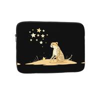 YYHWHJDE African Cheetah Counting Stars Prints Protective Shockproof Portable Laptop Sleeve Case 12 inch for Men and Women Business Travel, and Office Daily Use