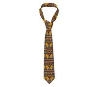 YYHWHJDE African National Patterns Prints Men's tie classic style suit cravat suitable for holidays and work