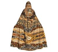 YYHWHJDE African Style Patchwork Prints Hooded Cloak - Extra Large Cozy Throw for Halloween Costume & Cosplay
