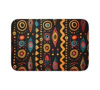 YYHWHJDE african tribal ethnic texture Picture Anti slip and thickened floor mat suitable for bathrooms, bedrooms, washable carpet floor mats 16X24 in